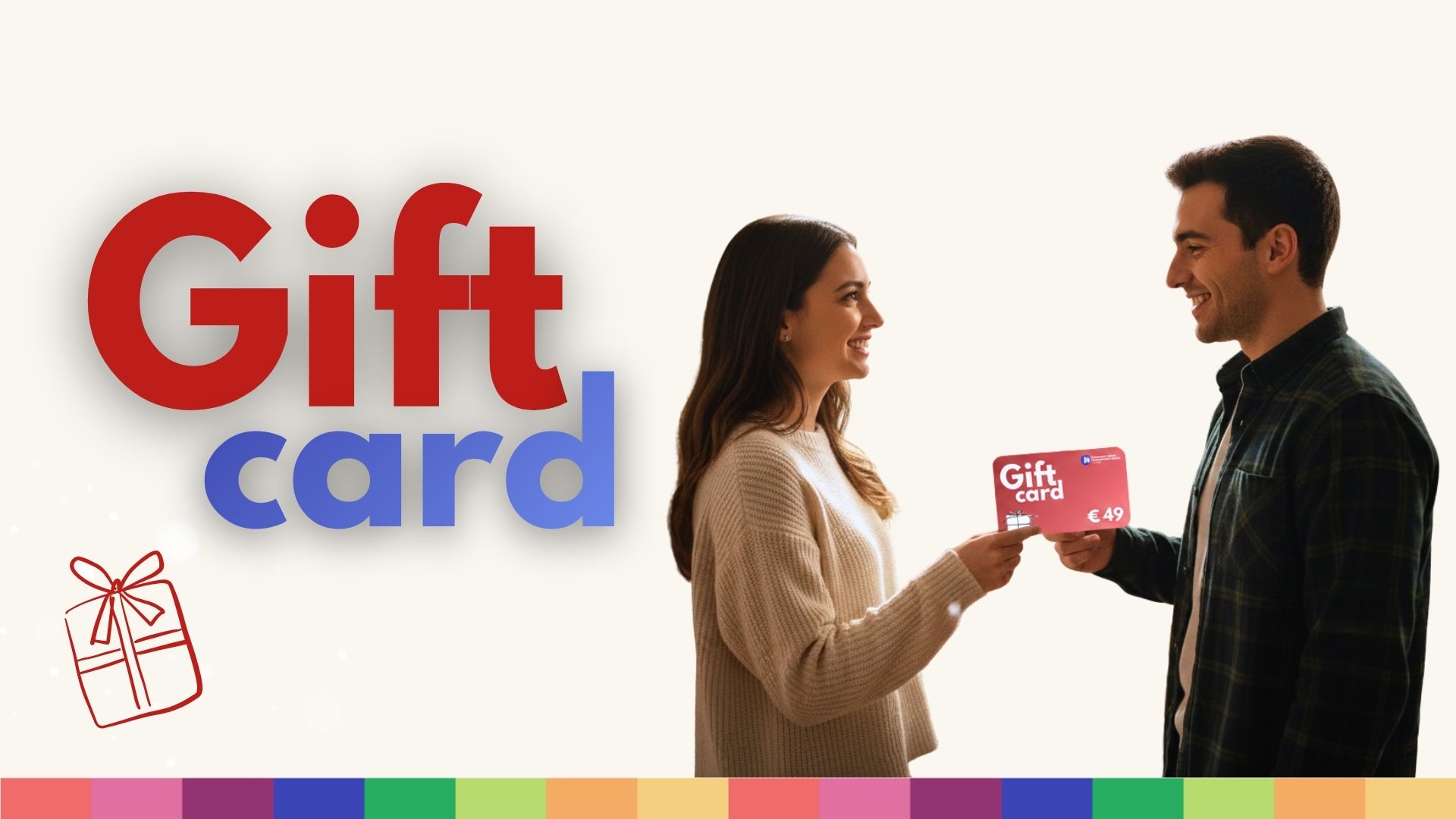 Gift Card in primo piano